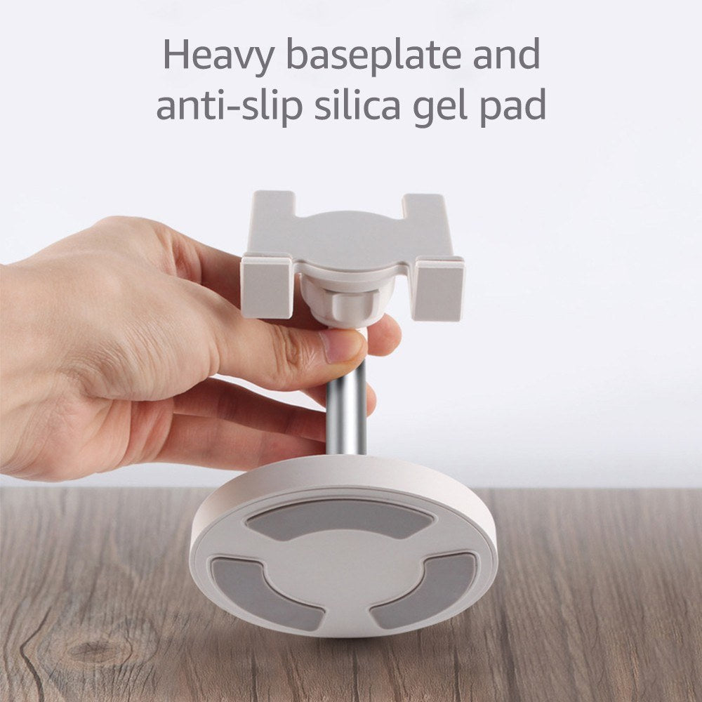 Aluminum Alloy Phone Stand for Desk / Bed Compatible with Cellphone and Tablet Smaller than 10 Inch - Silver/Standard Phone Stand Aluminum Alloy Phone Stand for Desk / Bed Compatible with Cellphone and Tablet Smaller than 10 Inch - Silver/Standard Phone Stand